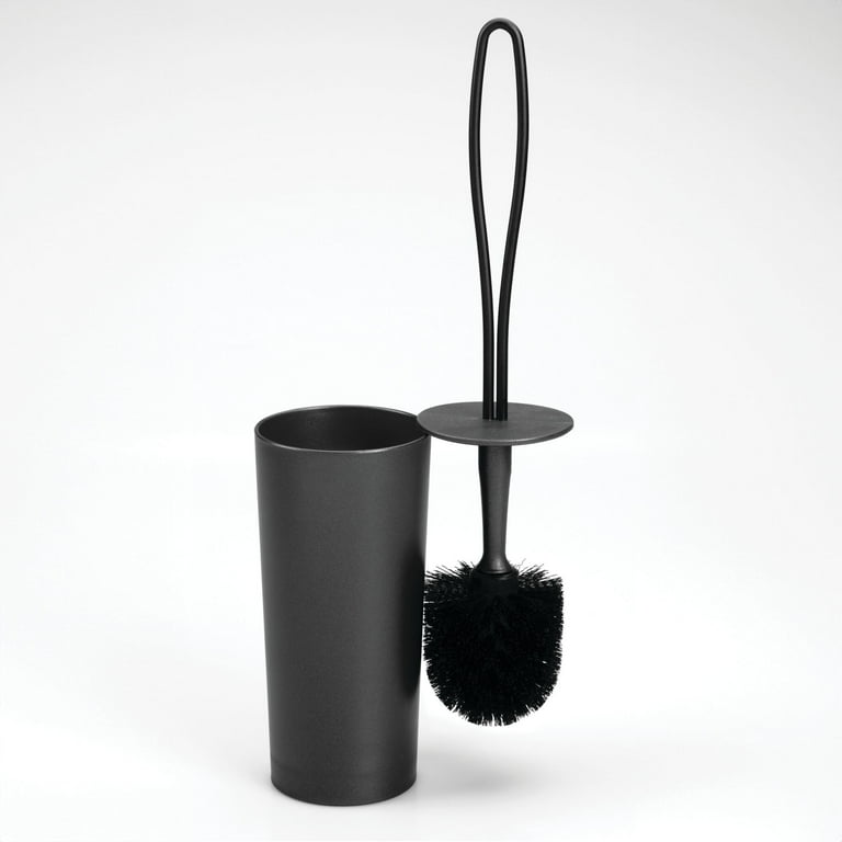 Mainstays Loop Toilet Brush and Holder, Black photo 1
