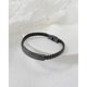 thumbnail image 3 of Pulsera de cuero trenzado para hombre de acero de titanio, 3 of 5