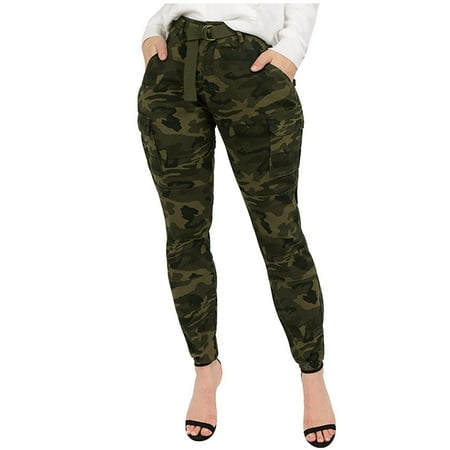 

Maternity Winter Pants for Women Belt for Camouflage Cargo Women s High Fit Jogger Pants With Matching Waist Slim Pants