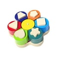 thumbnail image 3 of Juguete clasificador de formas de madera, bloques de reconocimiento de formas y colores, juguetes para contar, rompecabezas de combinación de, 3 of 9