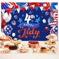 thumbnail image 2 of 4th of July Independence Day Backdrop, American Flag Balloons USA Banner for Independence Day Photography Background, Patriotic Party Veterans Day Backdrop Photo Banner Booth Studio 7x5ft, 2 of 5