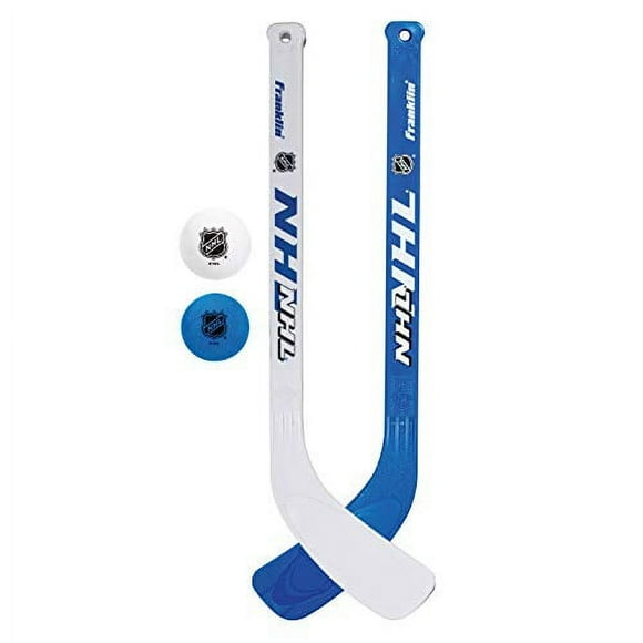 Franklin Sports Mini Hockey Stick and Ball Set - NHL - Includes 2 Mini Sticks and Foam 2 Balls
