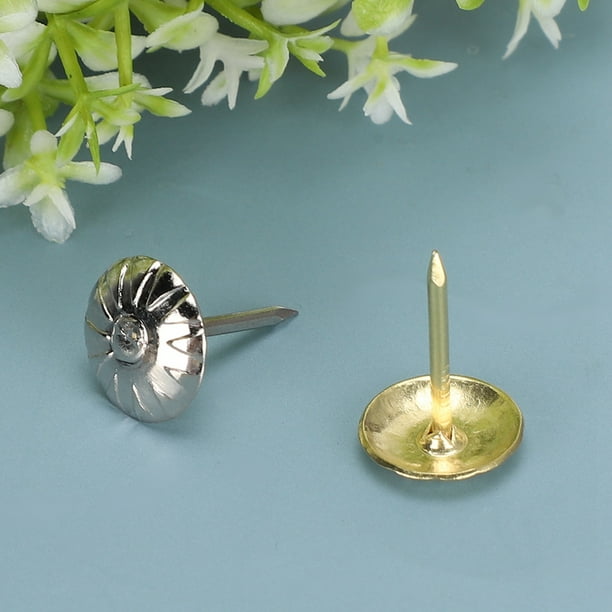 Clavos 500 Uds Clavos Para Tapicería Forma De Crisantemo Decoración De Sofá Accesorios De Ropa Hierro 11x16MM