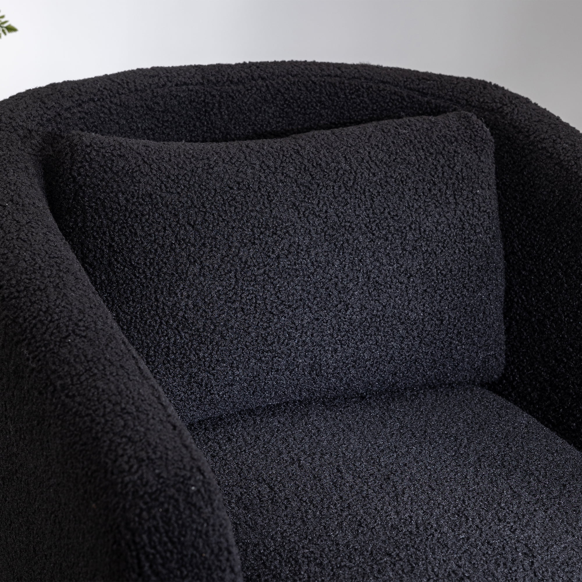 Kadyn 30.30"H Swivel Accent Chair, Single Sofa Chairs for Living Room, Black 360 Degree Armchair