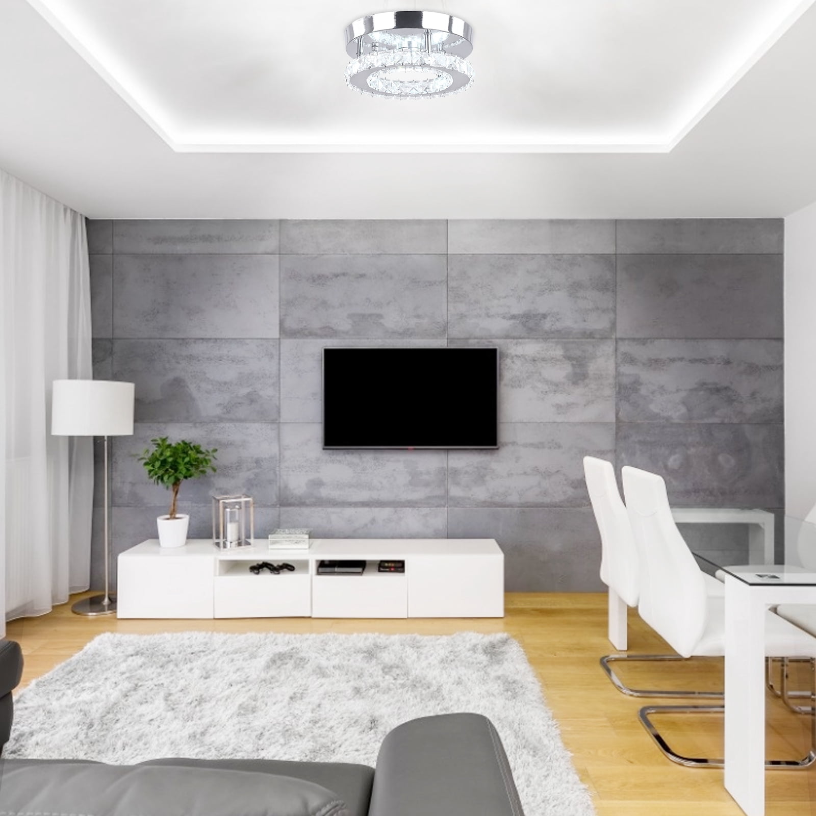 HBASD Modern Flush Mount Ceiling Light Modern Living Room Close To Ceiling Light Daily Lighting Supplies