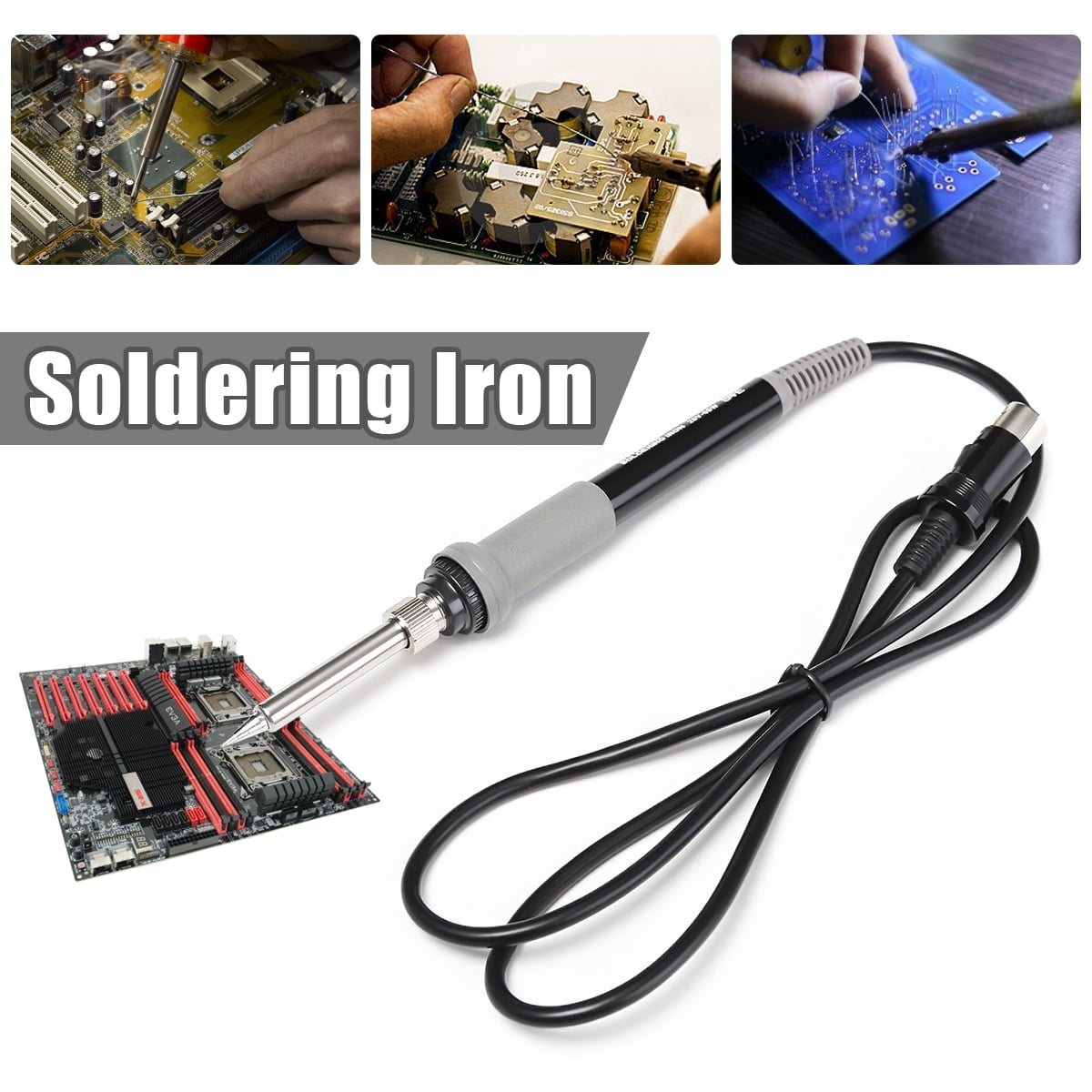 For HAKKO FX-888 FX-888D Soldering Station FX-8801 65W Soldering Iron Handle 6 P