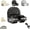 Black, variant on Integrated Suction Cup Shower Rack Wall Mounted Non Perforated Shower Fixture, Adjustable Removable Shower Head Holder for Bathroom, Apartment, Dorm Use Universal Fit for Most Shower Heads (Set*3)
