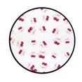 thumbnail image 2 of 36.2 Inch Round Floor Mat Watercolor Cherries Pattern Carpet Decor Rug for Living Room Bedroom, 2 of 6