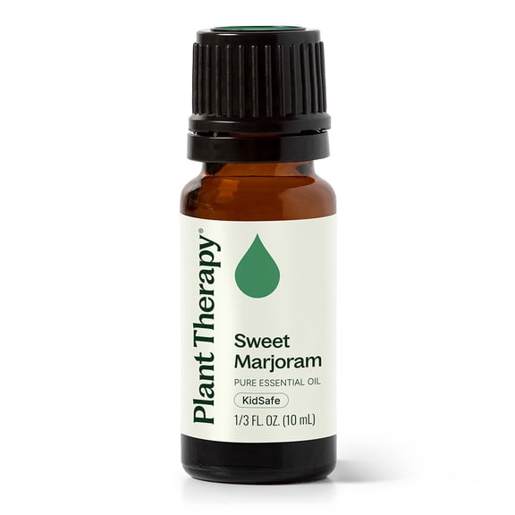 Plant Therapy Sweet Marjoram Essential Oil 100% Pure, Undiluted, Natural Aromatherapy 10 mL (1/3 oz)