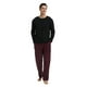 thumbnail image 5 of GLOBAL Conjunto de Pijama de Franela y Playera de Manga Larga para Hombre 100% Algodón a Cuadros Burdeos L, 5 of 6
