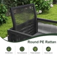 thumbnail image 4 of Gymax Set Of 9 Patio Dining Set w/ PE Rattan Chairs Tempered Glass Table & Ottomans, 4 of 7