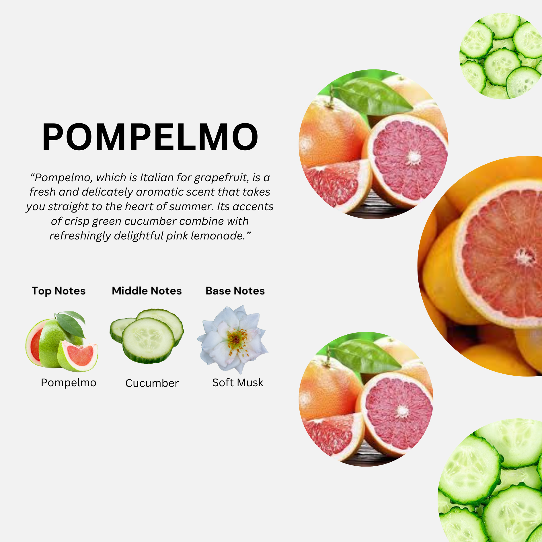 Fruits & Passion Cucina Pompelmo Hand Soap Refill 1L– Grapefruit Scent