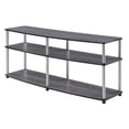 thumbnail image 1 of Convenience Concepts Designs2Go Meuble Télé 3 Niveaux 60 Pouces, Gris Patiné, 1 of 5
