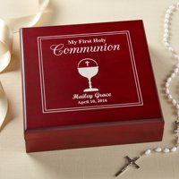Personalized First Communion Wood Keepsake Box