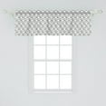 thumbnail image 2 of Ambesonne Xo Window Valance, Doodles Monochrome Style, 54" X 18", Black and White, 2 of 3