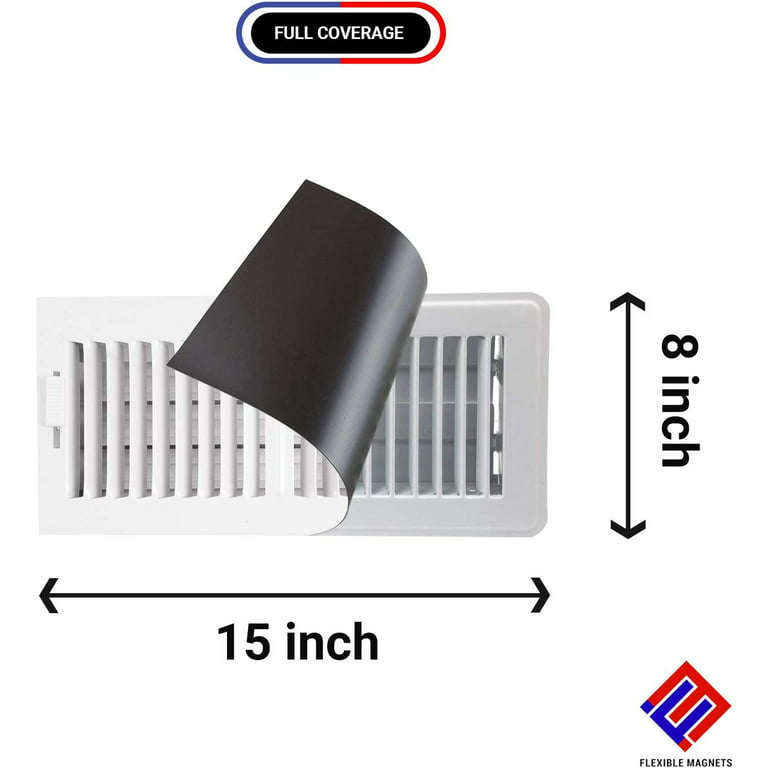 30 mil - Black or White Magnetic Wall Vent Cover - Magically