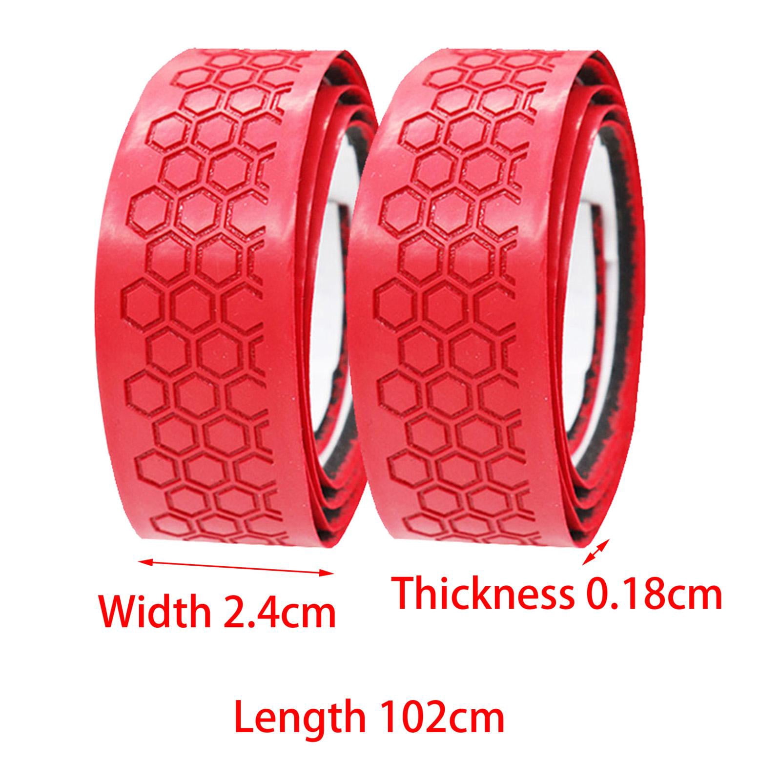 QccHieUs 4 Pieces Golf Club Grip Wrapping Tapes PU Leather Regripping Solution Golf Club Red and Black