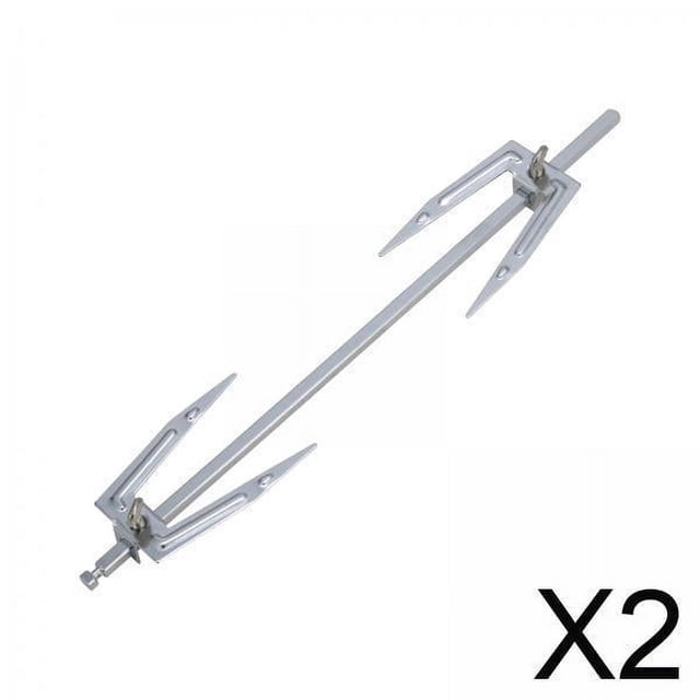2xBBQ 28cm Parrilla Pollo Asado Tenedor Freidora De Aire Tenedor De Repuesto Exquisito