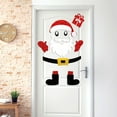 thumbnail image 4 of Wdhugt Christmas Decorations Merry Christmas Door Stickers Glittering Santa Claus Christmas Tree Snowflake Door Decals Self-Adhesive Window Clings for Holiday Xmas Fridge Cabinets Wall Decoration, 4 of 6