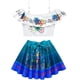thumbnail image 1 of Traje de baño con estampado de princesa para niñas Traje de baño de playa de dos piezas ER, 1 of 5