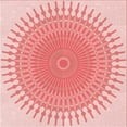 thumbnail image 1 of Ahgly Company Machine Washable Indoor Square Transitional Deep Rose Pink Area Rugs, 4' Square, 1 of 7