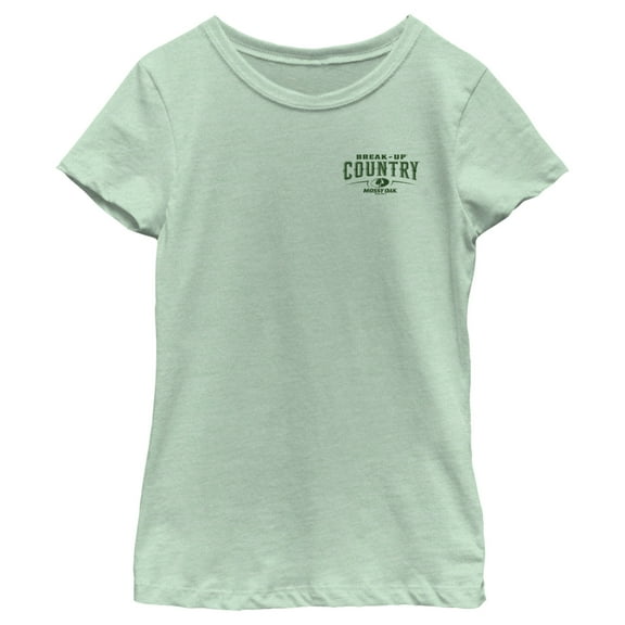 Girl's Mossy Oak Small Break-Up Country Logo  Graphic Tee