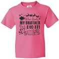 thumbnail image 3 of Inktastic Dear Santa, My Brother Did It Funny Christmas Youth T-Shirt, 3 of 5