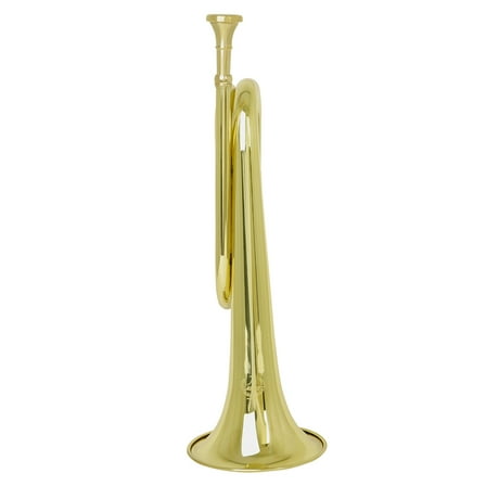 Masteelf 1Pcs Copper Trumpet Bugle for School Band and Orchestra 13.4x4.4x4.1in