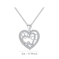 thumbnail image 3 of Up to 65% Off Heart Necklace Christmas Gift Hollow Creative Heart Wrapped Heart Necklace Jewelry Diamond Heartbeat Necklace Gift For Friendship Necklace Rings Earring Jewelry on Clearance, 3 of 6