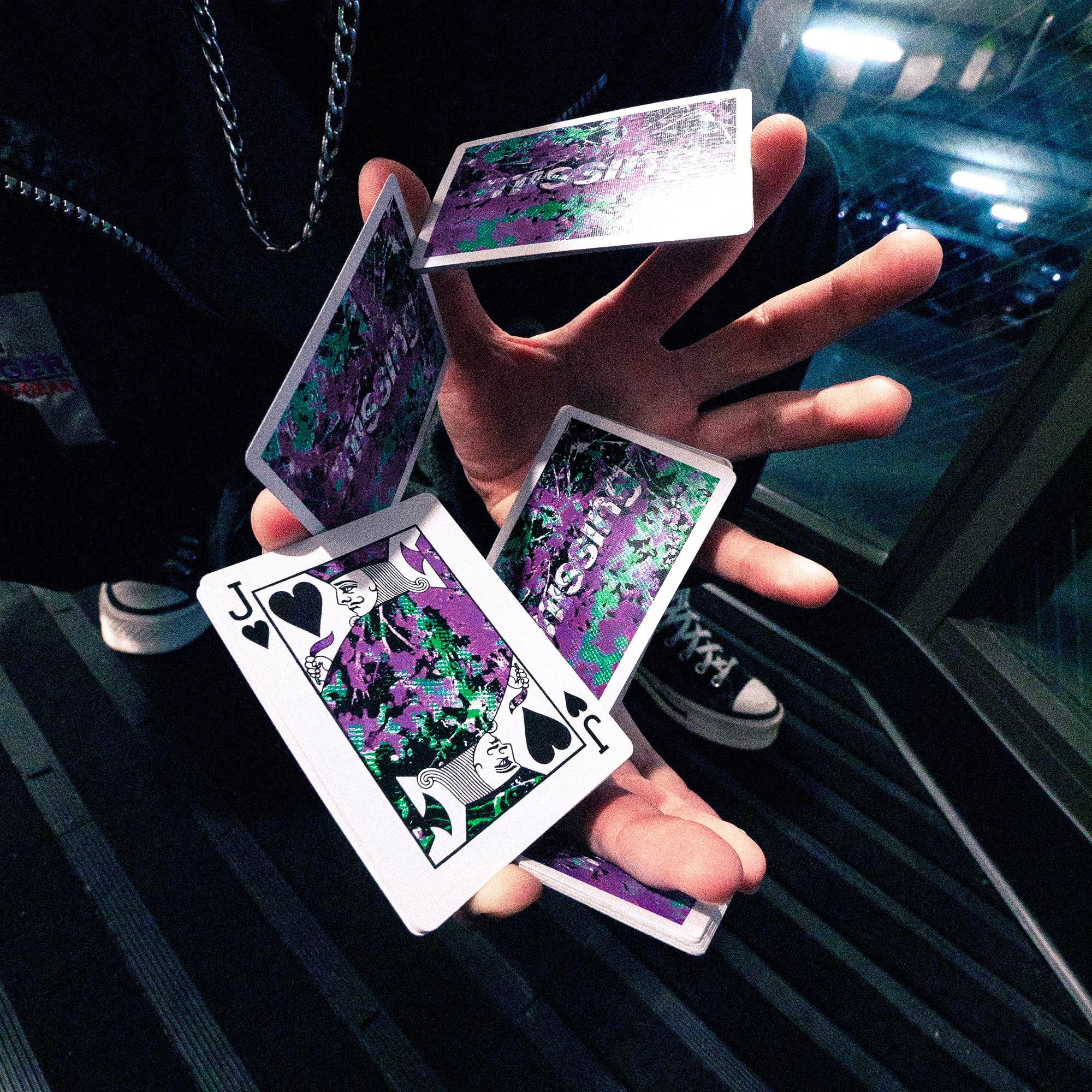 Databend (4) Four Playing Cards by Missing New York
