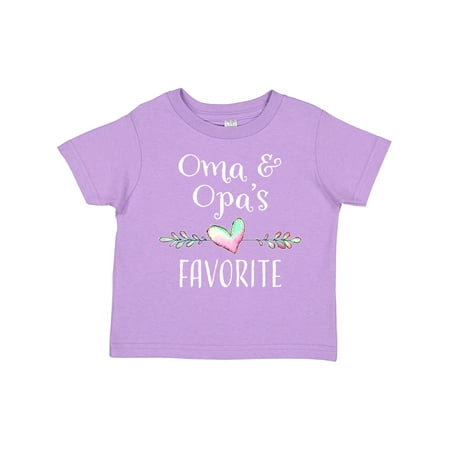 

Inktastic Oma and Opa s Favorite- Heart Grandchild Gift Toddler Boy or Toddler Girl T-Shirt