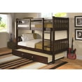 thumbnail image 2 of Donco Kids Austin Mission Twin over Twin Cappuccino Bunkbed with Twin Trundle, 2 of 2
