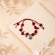 thumbnail image 4 of Pulseras para mujer, regalos para mujer, pulsera de campanas de cuerda roja doble tejida a mano con tarjeta Fus de estilo chino, pulsera de regalo., 4 of 4