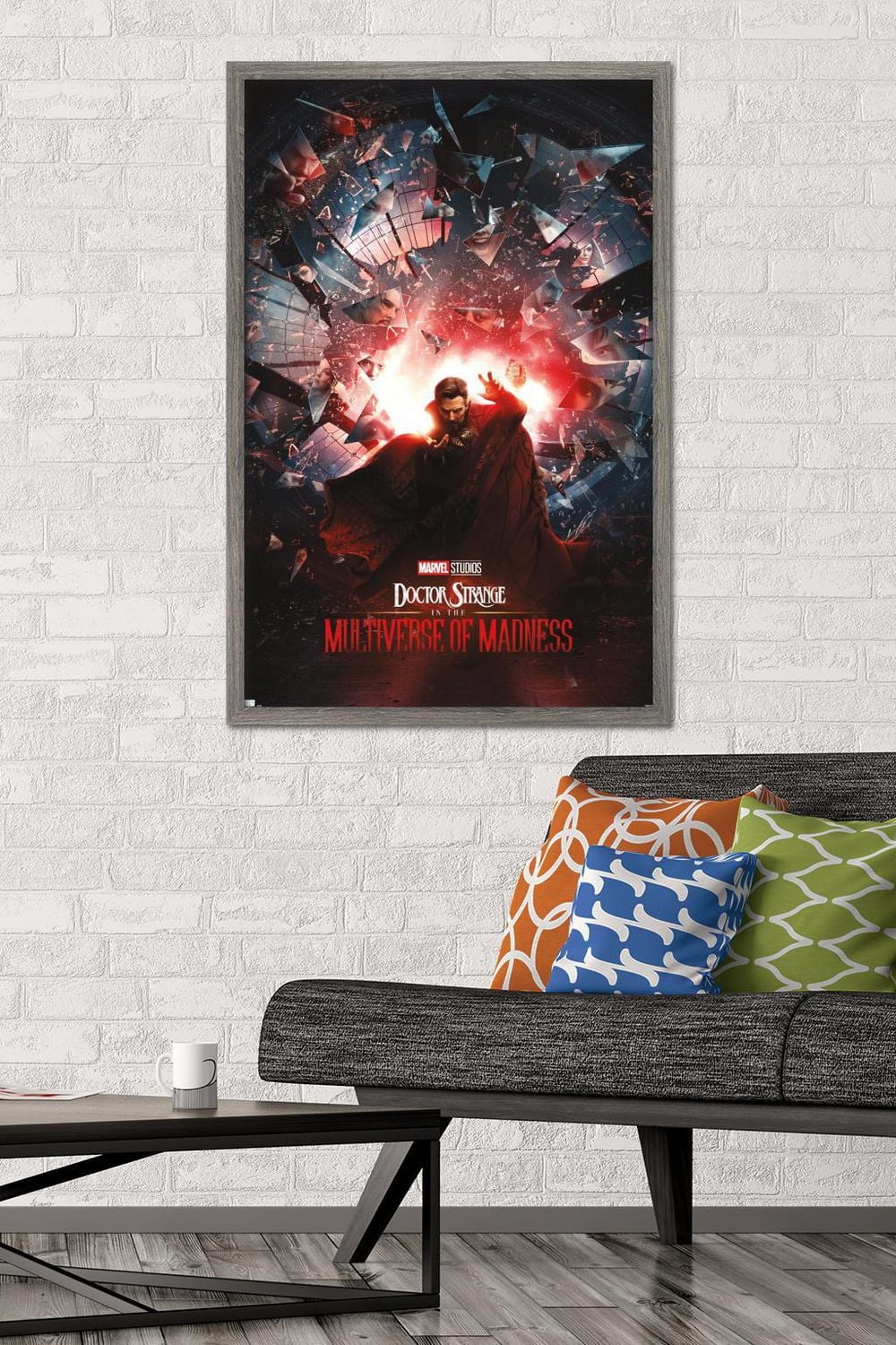 Marvel Doctor Strange in the Multiverse of Madness - Official One Sheet Wall Poster, 22.375" x 34" Framed