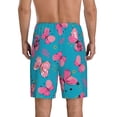 thumbnail image 3 of Gaeub Girl Butterfly Printed Men's Short Pajama Pants, Lightweight Lounge & Sleep Bottoms Keep You Cool - X-Large, 3 of 9