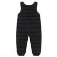 thumbnail image 5 of mgoYE Toddler Boy Girls Snow Pants Baby Winter Coat Puffer Windproof Winter Warm Snow Ski Bib Overalls Snowsuit(Black,12-18 Months), 5 of 6