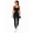 Black, variant on Women’s One Piece Workout Jumpsuit, Sleeveless Bodycon Yoga Bodysuit, Full Length Gym Fitness Unitard