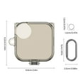 thumbnail image 3 of CIYISON Shockproof Clear Shell Headphone Cover for CMF Buds 2 Dustproof Washable Housing, 3 of 21