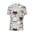 thumbnail image 6 of Wukai Funny Animals Series Print Men's Short-Sleeved Mesh T-Shirt,Quick-Dry Short Sleeve Workout T-Shirt-X-Small, 6 of 8