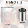 thumbnail image 2 of Metal Cocktail Picks Holder Set, 12 Cocktail Toothpicks Reusable, 2 of 7