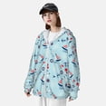 thumbnail image 3 of Kdxio Sailboats Anchors Print Women Men Sun Protection UPF 50+ Jackets Zip Up Long Sleeve Hoodie Hiking Lightweight with Pockets, 3 of 7
