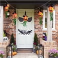 thumbnail image 2 of LIRWS Halloween Decorations, 11.5ft Battery Operated 5 LED Halloween Lights , Hanging Lighted Pumpkin Wizard Hat Decoration for Indoor Outdoor Home Halloween Decorations 5pcs Yellow, 2 of 8