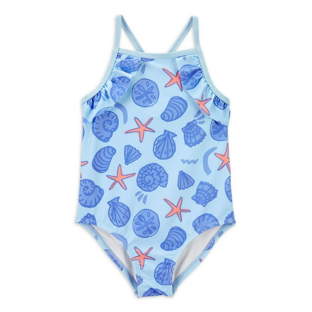Carter's Child of Mine Toddler Girl Ruffled Swimsuit, One-Piece, Sizes ...