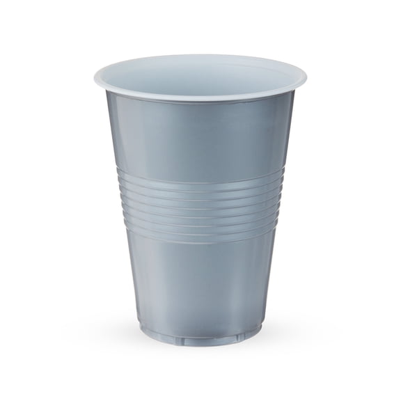 True Silver Party Cups, Disposable Cups, Party Supplies, 16 oz, Set of 24