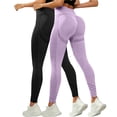 thumbnail image 2 of Garbnen 2 Pack Womans Leggings High Waisted Seamless Womens Yoga Pants Tights Outdoor Fitness Woman Workout Pants S, 2 of 3