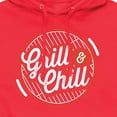 thumbnail image 3 of Instant Message - Grill And chill - Men's Pullover Hooded Fleece Sweatshirt, 3 of 6