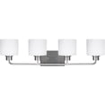 thumbnail image 2 of 4428804-962-Generation Lighting-Sea Gull Lighting-Canfield-4 Light Bath Vanity-Brushed Nickel Finish-Incandescent Lamping Type, 2 of 2