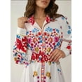 thumbnail image 4 of Printed Maxi Dress with Shirt Collar, 4 of 5