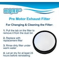 thumbnail image 4 of HQRP 2- Pack Washable Primary Filters for Hoover UH70900 / UH70905 / UH70930 WindTunnel 3 Pro Bagless Upright, 4 of 8