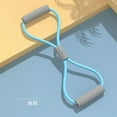 thumbnail image 6 of 8 word yoga stretcher female open back stretch with open shoulder beauty back home fitness stretching equipment pull back rope (Pink), 6 of 6